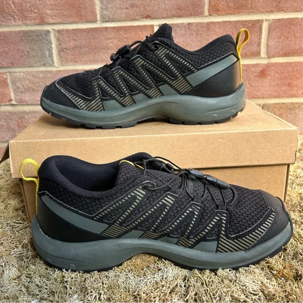 Salomon Xa Pro V8 Trail Running Shoes Blue Gray Yellow Men’s 7.5 - Picture 2 of 8